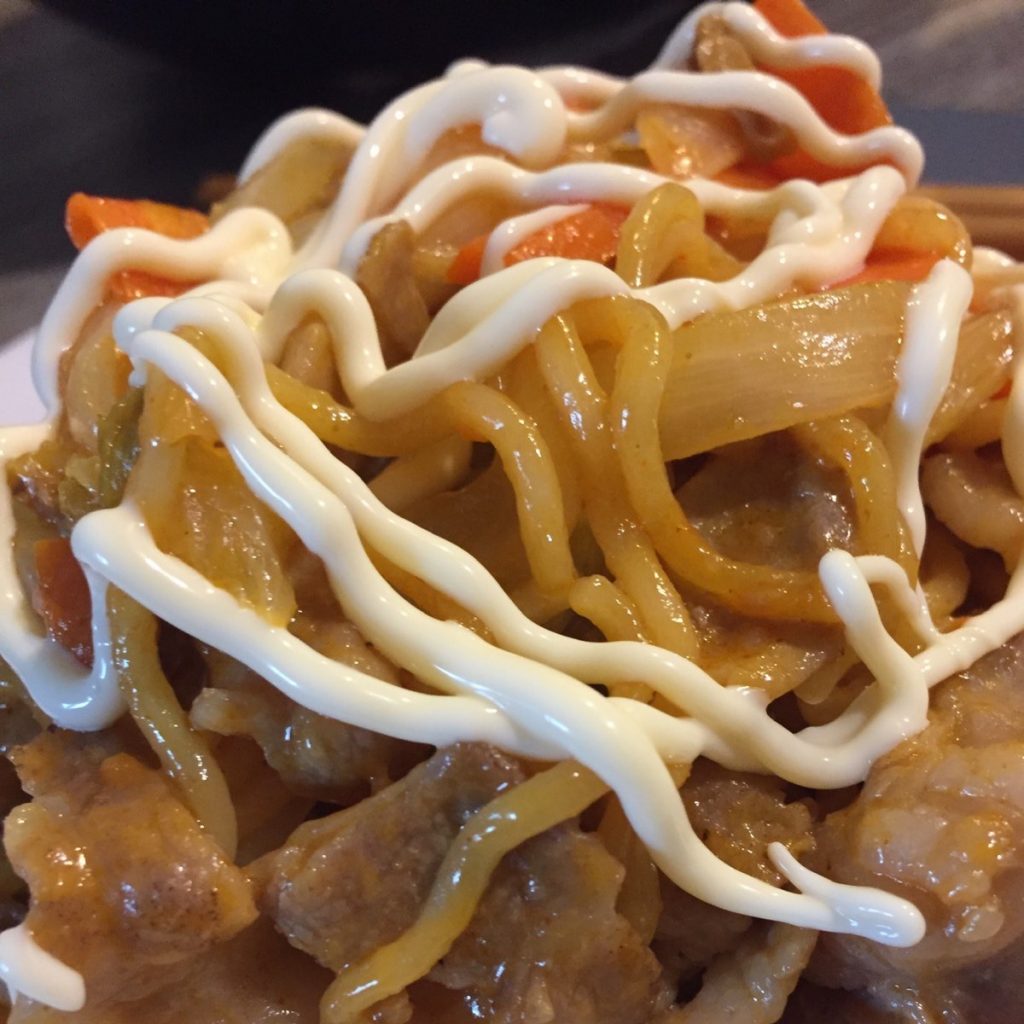 Geki cheese Yakisoba