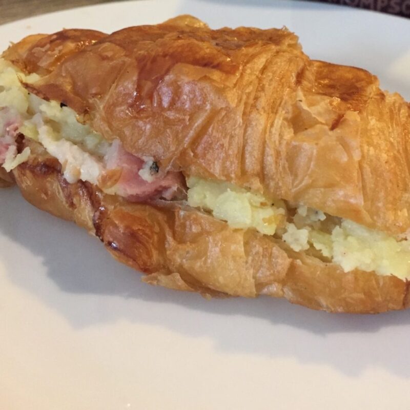 Potato Croissant Sandwich