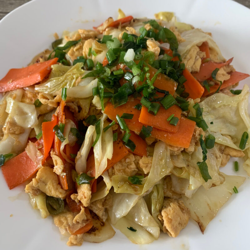 Scrambled Egg Vegetable Stir Fry