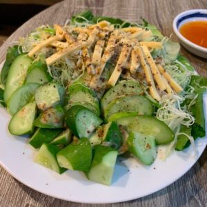 Vegetable Salad And Roast Chicken